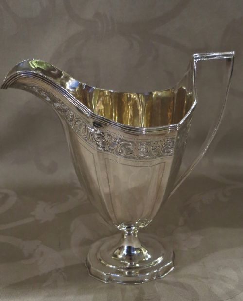 Edwardian Silver "Helmet" Cream Jug