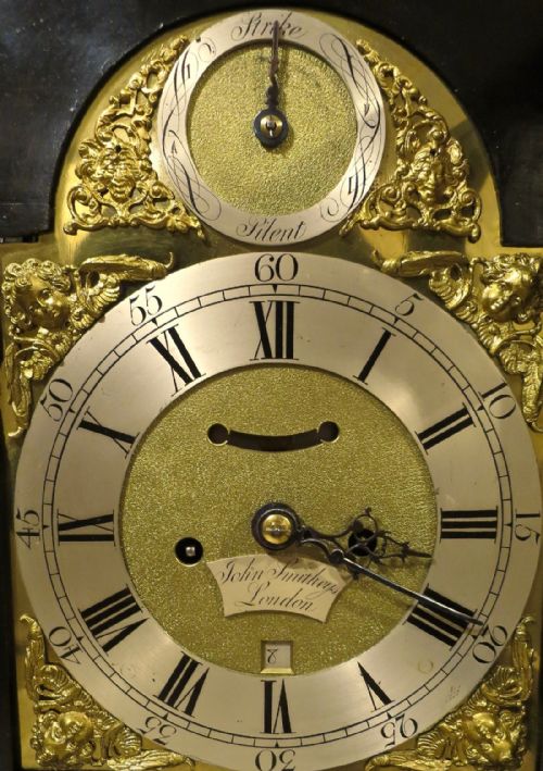 fig 1. 18TH CENTURY LONDON-MADE VERGE BRACKET CLOCK