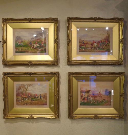 Hunting Scenes: Set of 4 Original Watercolours