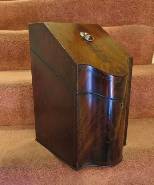 George III Mahogany Knife/cutlery Box