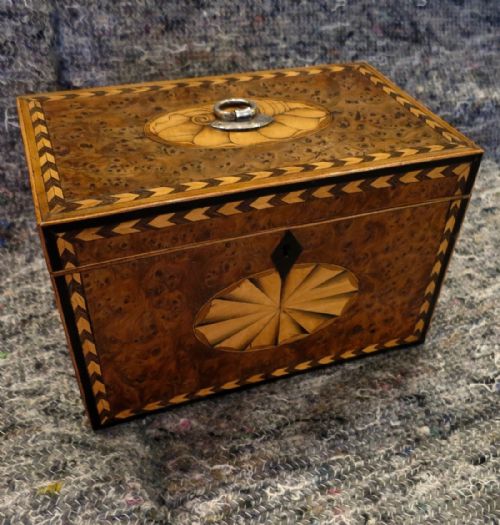 Good Burr Yew-wood Tea Caddy