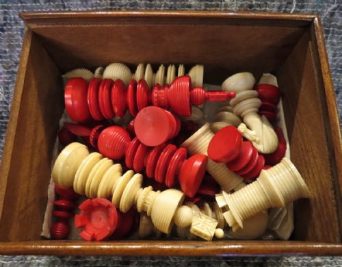 Fine English Ivory Chess Set by Lund