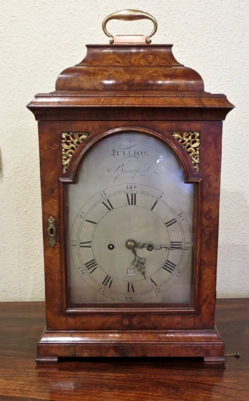 Late 18th Century Walnut Bracket Clock