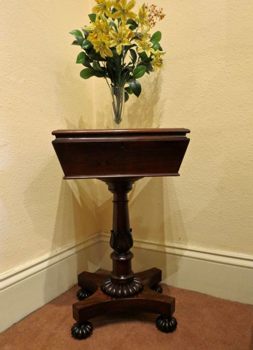 William IV Rosewood Teapoy by Gillows