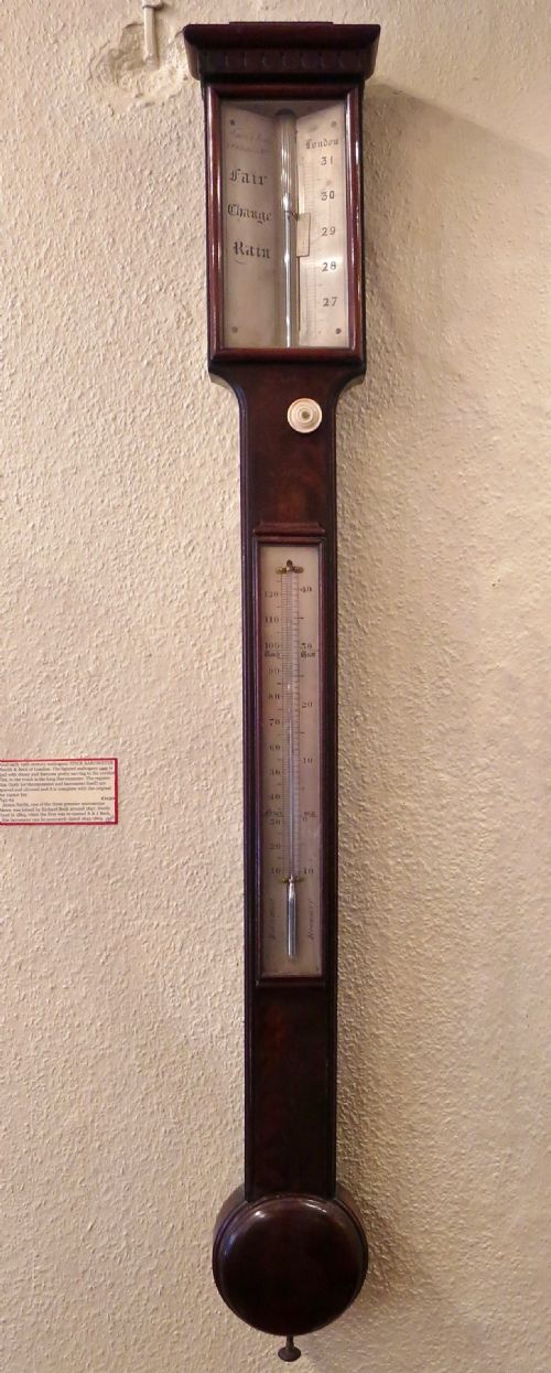 Elegant 19th Century Stick Barometer
