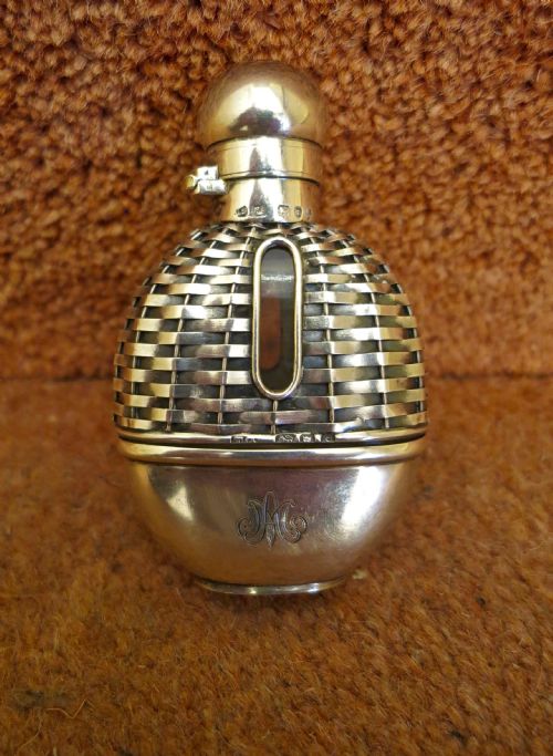 Rare Silver "Spirit Flask" Scent Bottle