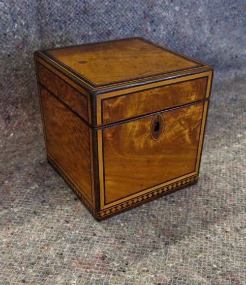 Good Quality Satinwood Tea Caddy