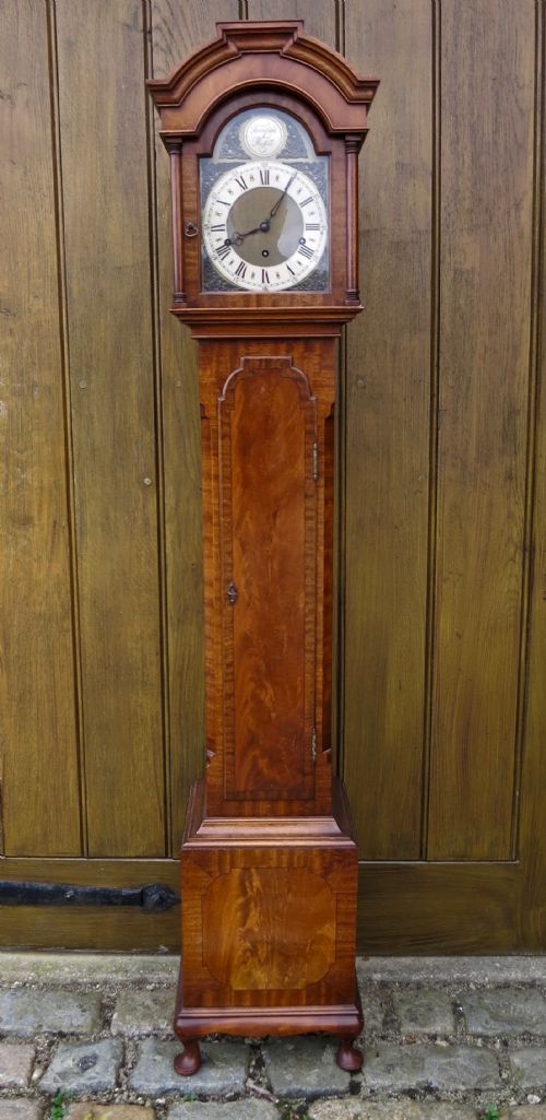 A Pretty Edwardian 'Grandmother' Longcase Clock
