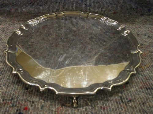 Large Solid Silver Salver or Tray