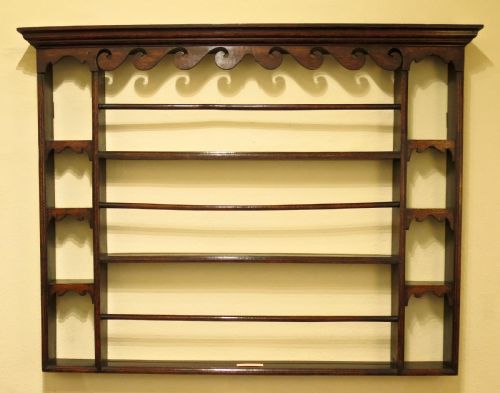 18th Century Elm and Oak Delft Rack