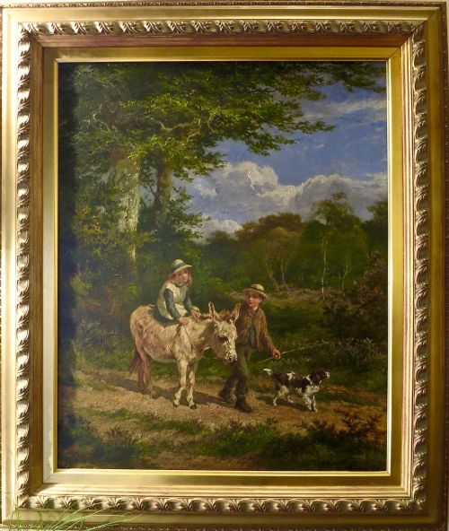 Charming Oil on Canvas by Edward Holmes