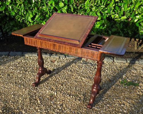 Fine Mahogany Library Writing Table