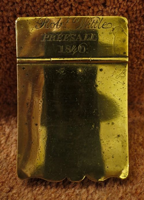 Interesting Dated Snuff or Tobacco Box