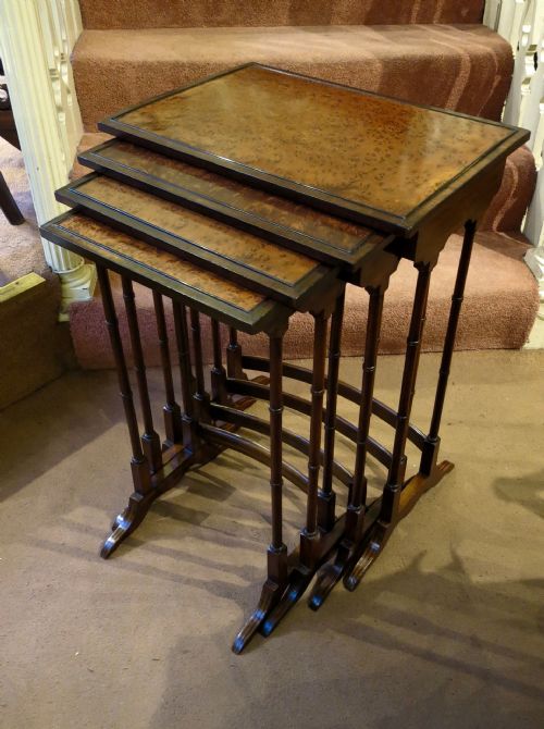 Late Victorian Thuya-wood Nest of Tables