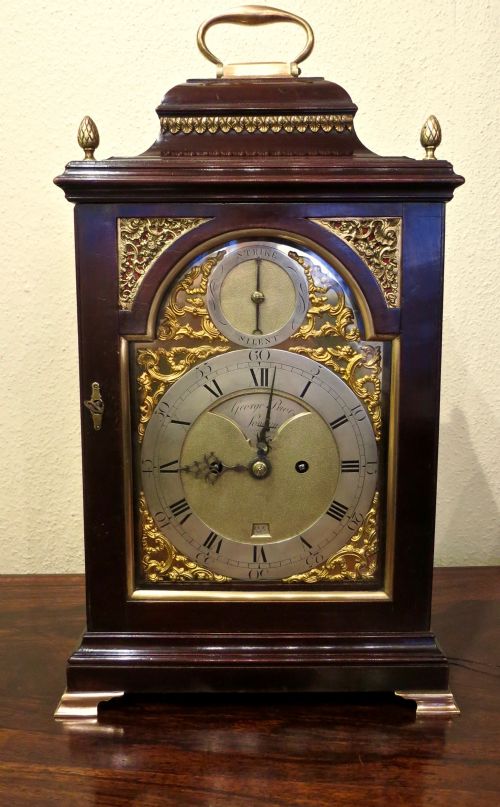 Fine George III English Verge Bracket Clock