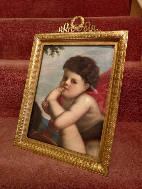 Pretty Gilt Brass Photograph Frame.