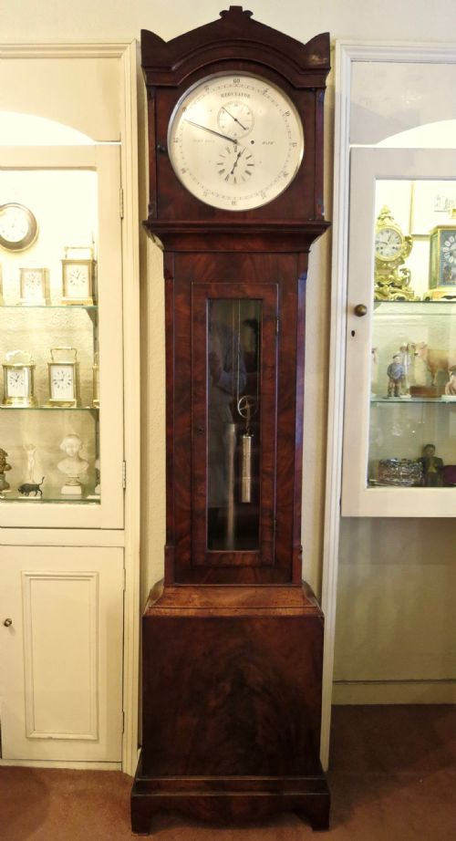 19th Century Mahogany Longcase Regulator
