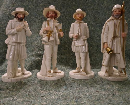 Set Four Rare Royal Worcester Figures