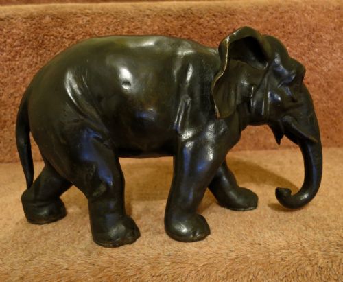 Late 19th Century Bronze Elephant