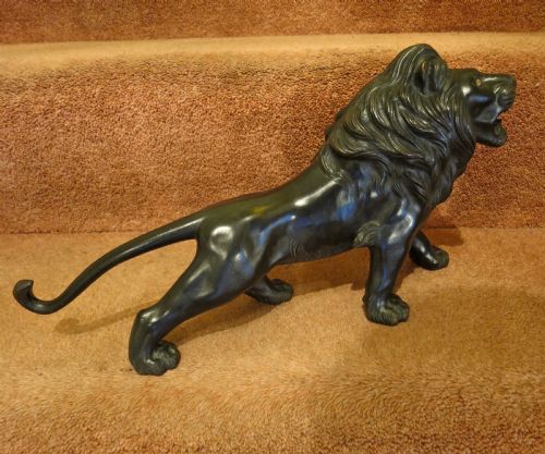 Japanese (Meiji Period) Bronze Lion