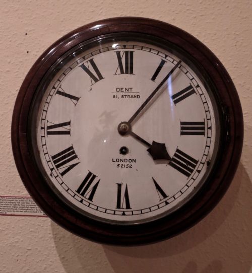 Small English Wall Clock by Dent