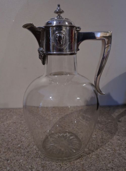 Good Silver-mounted Claret Jug