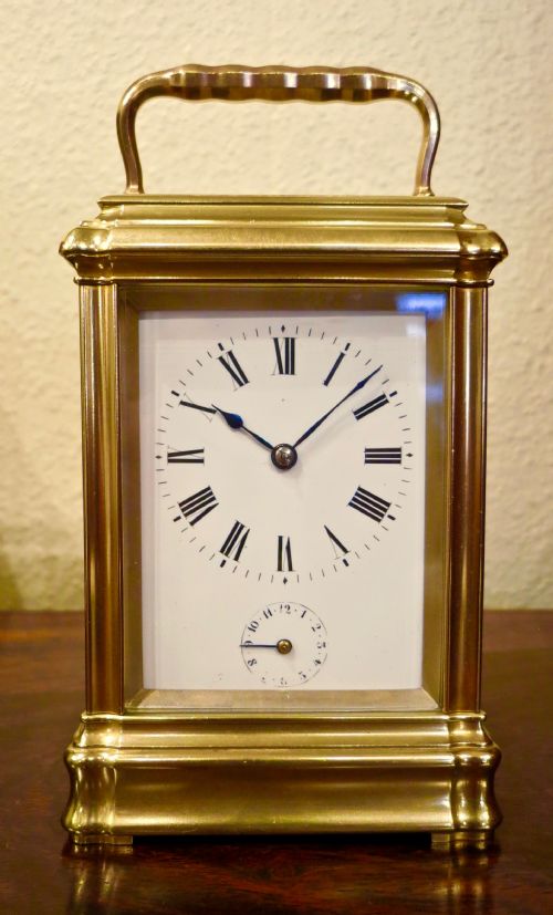 Good "Gorge" Cased Striking Carriage Clock
