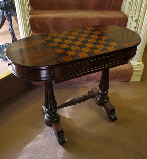fig 1. REGENCY GAMES; SOFA & LIBRARY TABLE