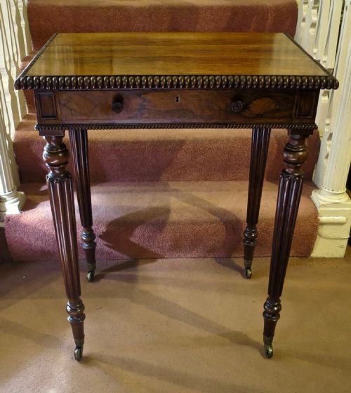 fig 1. PRETTY ROSEWOOD SIDE TABLE BY GILLOWS
