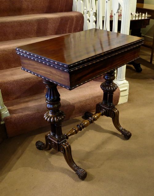 A Fine Small Card Table by Gillows...