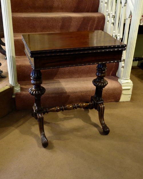 fig 1. A FINE SMALL CARD TABLE BY GILLOWS...