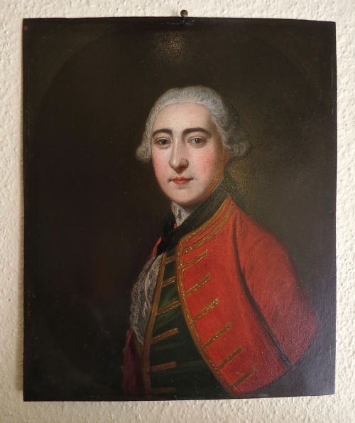 Georgian (Dated 1763) Portrait on Copper