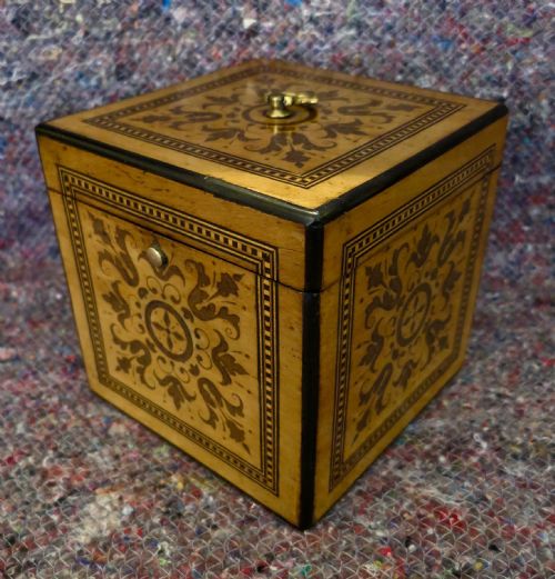 Small Inlaid French Tea Caddy