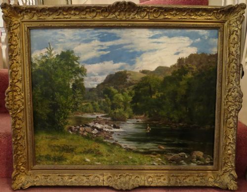 Oil Painting: English River Landscape