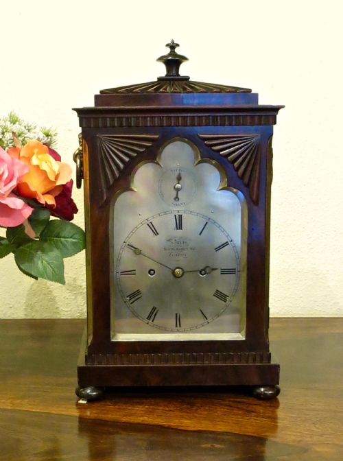 Compact Regency Rosewood Bracket Clock