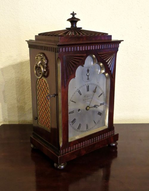fig 1. COMPACT REGENCY ROSEWOOD BRACKET CLOCK