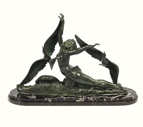 Large Art Deco Bronze Scupture