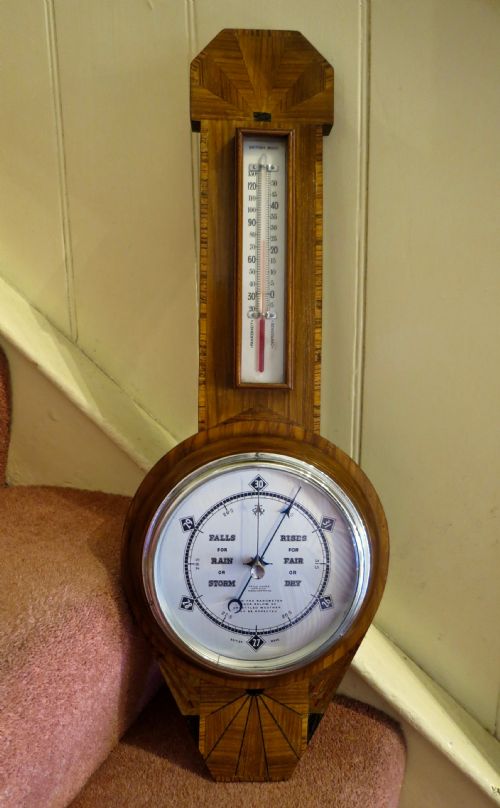 Unusual Art Deco Period Barometer
