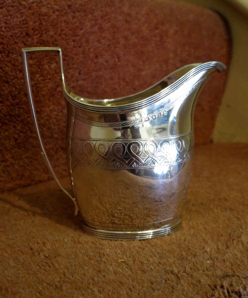 George III Silver "Helmet" Cream Jug