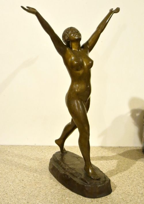 Gorgeous Art Nouveau Bronze by Emil Fuchs