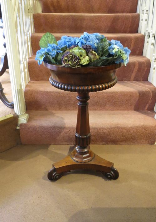 Late Regency Mahogany Flower Table