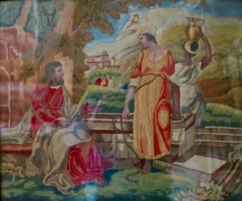 fig 1. A FINE LARGE NEEDLEWORK PICTURE