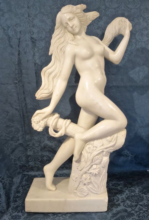 A Large Art Deco Marble Sculpture