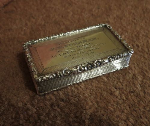Early Victorian Silver Snuff Box