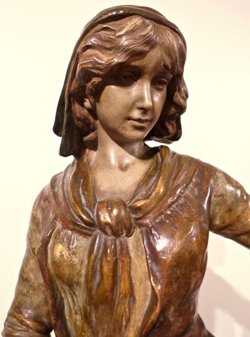 fig 1. LARGE GOLDSCHEIDER TERRACOTTA FIGURE