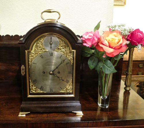Small Late 18th Century Verge Bracket Clock