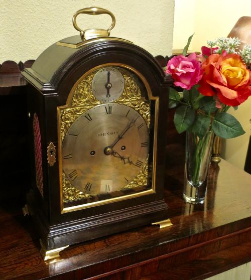 fig 1. SMALL LATE 18TH CENTURY VERGE BRACKET CLOCK
