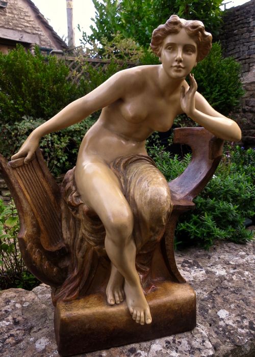 A Large Goldscheider Terracotta Figure
