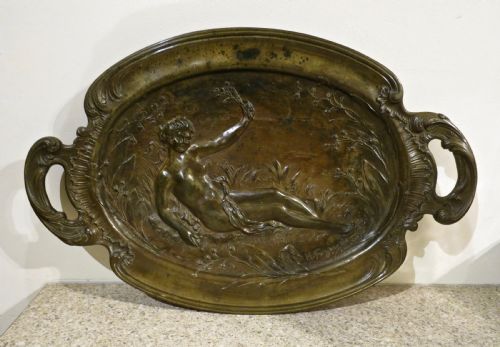 An Interesting and Large French Bronze Dish
