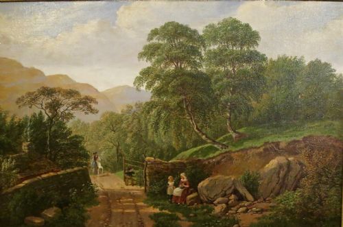 fig 1. HENRY JUTSUM: ENGLISH LANDSCAPE OIL PAINTING